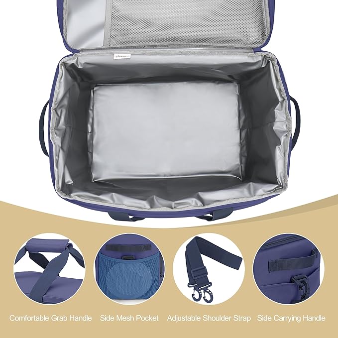 Cooler Bag 48-Can Insulated Leakproof Soft Cooler Large Collapsible Portable Travel Cooler Bags 32L for Picnic, Waterproof Soft Ice Chest for Camping, Beach, Fishing, Outdoor - 32 Quart