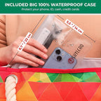 Beach Bag and Pool Bag Has Cooler Pocket, 7 Pockets Total, Zip Top. Family Size Waterproof Beach Tote