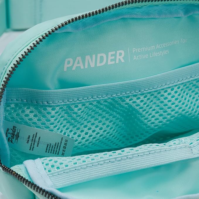 Pander Belt Bag for Women, Fashion Waist Packs, Crossbody Bags, Everywhere Belt Bag with Adjustable Strap (Pale Turquoise).
