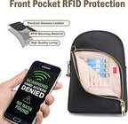 INICAT RFID Blocking Sling Bag, Anti Theft Crossbody Bag for Women, Travel Fanny Pack Style Purse, Vegan Leather