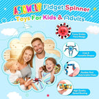 Transformable Fidget Spinner Toys for Kids and Adults,8 Pcs Sensory Toy for Boys Girl ADHD Stress Relief Toys,Fingertip Gyros Travel Toy Party Favors for Teens Birthdays Gifts Easter Present