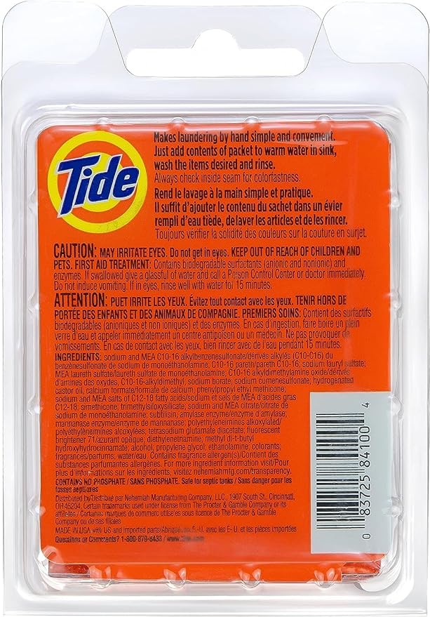 Tide Liquid Travel Sink Packets, 3-Count