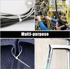 Cable Zip Ties,600 Piece Self-Locking Nylon Cable Ties,Assorted Sizes 4+6+8+10+12-Inch,Multi-Purpose Wire Management Plastic Ties,Perfect for Home,Garden,Office,Travel and Workshop.White