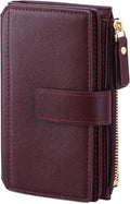 Women's Wallet Ladies Travel Card Wallet Trifold Veagan Leather