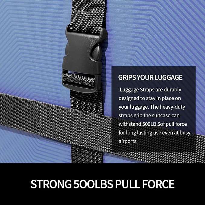 Luggage Straps 2-80Black