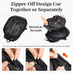 Boavan Vacuum Seal Backpack for Travel with Pump, 55L Large Bag with Zipper‑Off Detachable Vacuum Compression Bag Waterproof Carry On Large Travel Bag for Airline，Bags and Backpack Used Independently