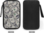 Dollar Print Electronics Organizer Waterproof Cable Organizer Bag, Shockproof Cord Storage Bag, Travel Essentials for Electronics Items/USB/SD/Charger