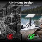 Starlink Mini Battery Pack 45000mAh 166Wh, 6–8H Runtime, All-in-One Tripod Power, IP67 Waterproof, USB-C PD Fast Charging for Camping RV Off-Grid