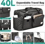 Joyway Luggage Sets 6 Piece with Detachable Spinner Wheels, Lightweight Hard Shell Travel Suitcse Set with TSA Lock (Black, 6 Piece Set)