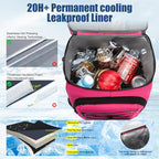 Backpack Cooler Insulated Leak Proof, Lightweight Soft Sided Cooler Backpack for Men Women, Waterproof Beach Cooler Bag Lunch Backpack for Camping Hiking Picnic Fishing Travel Outdoor