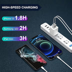 6Pack USB Wall Charger, iGENJUN 2.4A Phone Charger Dual USB Port Cube Power Plug Adapter Fast Wall Charger Block Compatible with iPhone 17/17 Pro/16/16 Pro, Samsung Galaxy, Pixel, LG, Android-White