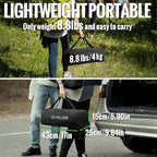 GARLLEN Folding Camping Table, 2-Height Adjustable Portable Roll-up Camping Table with Storage Net, Lightweight Aluminum Picnic Table with Carrying Bag for Cooking, BBQ, Outdoor, 32.2" L x 15.7" W