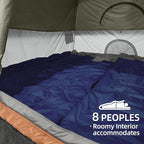 CAMEL CROWN Tents for Camping 4/8 Person Waterproof Tent Quick Setup Folding Outdoor Backpacking Tents Family Hiking
