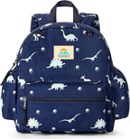 STEAMEDBUN Corduroy Toddler Backpack for Boys 2-4: Kids backpack for Boys Girls - 12 inch Preschool Kindergarten Backpacks - Dinosaur