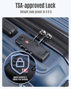 LIGHT FLIGHT 3-Piece Luggage Sets, Expandable Carry On Luggage 22x14x9 Airline Approved, Hardside Carry On Suitcases with Wheels, TSA Lock Travel Luggage Sets, Royal Blue