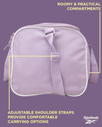Reebok Duffle Bag - Lightweight Unisex Carry On Gym Bag - Travel and Sports Duffel Bags for Men and Women, Denver - Lavender