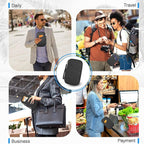 Passport Holder Family, Women RFID Blocking Passport Wallet, Travel Essentials Premium Wallets, Waterproof Passport Holders Bag for Men Traveling, Travel Document Organizer Credit Cards Case