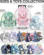 Naturally KIDS Green Dinosaur Backpack for Boys 4-5, Triceratops Dinosaur Gifts for 4-5 Year Old Boys, Girls, Toddler Backpack