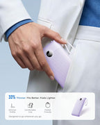 VRURC Portable Charger Slim 20000mAh Power Bank,22.5W PD Fast Charging Travel Essentials Powerbank 4-Built-in-Cables&2 Extra Ports Compatible with iPhone,iPad,Galaxy,Android (Purple)