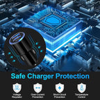 USB Car Charger, 2Pack 4.8A Fast Charging Dual Port USB Cigarette Lighter Adapter for iPhone 15 14 13 12 11 Pro Max SE XR X 8 7 6, iPad, Samsung Galaxy S23 S22 S21 S20 S10 S9 S8 S7 A51,Android,Kindle
