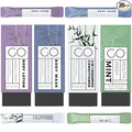 Go Essentials - Bundle Sets (Bamboo Forest and Refreshing Mint, 80 Packets Total (20 of Each)) Travel size mouthwash, shampoo/conditioner, body wash, body lotion.