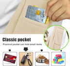 Tomkas Small Dog Cat Sling Carrier Puppy Purse Travel Wrap Soft Crossbody Pet Bag (Cream, M - Classic Pocket & Classic Strap)