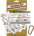 ReferenceReady Outdoor Knots Pocket Guide - Waterproof Knot Tying Cards with Mini Carabiner, 22 Rope Knots for Camping, Backpacking, Scouting and Wilderness Survival