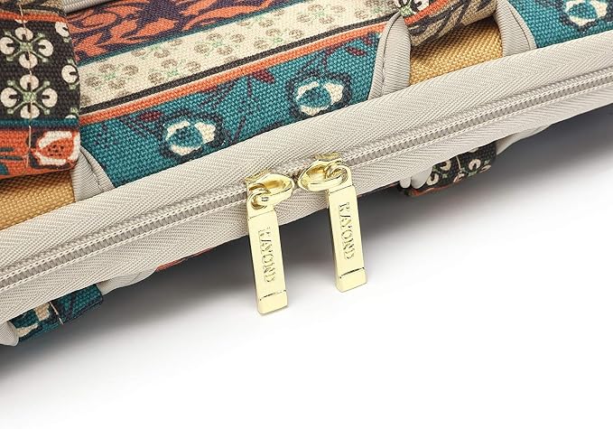kayond Red Bohemia Patten Waterproof Laptop Shoulder Messenger Bag Case Sleeve for 14 Inch 14.1 Inch Laptop