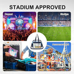 USPECLARE Clear Bag for Stadium Events,Transparent Bag for Work Sports Games Concerts Travel Gym