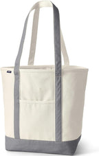 Lands' End Open Top Canvas Tote Bag