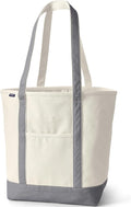 Lands' End Open Top Canvas Tote Bag