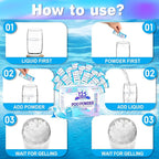 Portable Toilet Gel, Poo Powder for Portable Toilet, Camping Toilet Gel, Pee Powder, Portable Toilet Powder for Outdoor Camping and Hiking Toilet Gel Powder