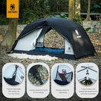 OneTigris Stella 4 Season Camping Tent Backpacking Waterproof Lightweight Easy Setup Instant 3000mm Waterproof Rating Outdoor Hiking Tent
