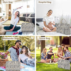 Travel Duffle Bag Weekender for Women - Carry-On Overnight Personal Item Bag with Shoe Compartment & Wet Pocket Large Weekend Tote Bags with Toiletry Hospital Bags for Labor and Delivery