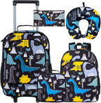 Kids Suitcase with Wheels for Girls and Boys, Rolling Carry on Luggage for Toddler Children