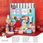 16 Pcs Advent Calendar 2025 Christmas Gifts for Women Mom - Luxury 2025 Gift Box for Christmas, Bath and Body Gift for Sister, Gift Baskets Set for New Year Gift, Christmas Bath and Body Gift Set