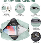 Travel Duffle Bag Weekender for Women - Carry-On Overnight Bag Personal Item Bag with Shoe Compartment & Wet Pocket Large Weekend Tote Bags with Toiletry Bag Hospital Bags for Labor and Delivery