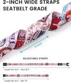 Travelkin Luggage Straps TSA Approved - Adjustable Cross Suitcase Straps with TSA Lock, Reinforced Buckle, Unique Pattern - Secure Heavy Duty Luggage Straps for Travel (Journey)