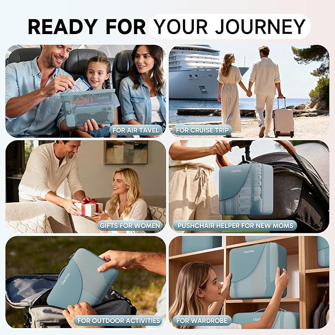 11 Set Packing Cubes for Travel, Gifts for Women Mom,Anti-Tearing Suitcase Organizer,OlarHike Vacation Essentials & Accessories for Cruise Ship