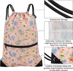HOLYLUCK Drawstring Backpack Bag Sport Gym Sackpack