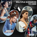 [5 Pairs] for AirPods 4 Ear Tips Covers Sport Anti Slip Anti Scratche Skin Soft Silicone Eartip AirPods 4 Gen Earbuds Accessories Compatible with Apple AirPods 4th Generation (Black)