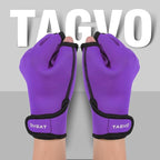 TAGVO Aquatic Gloves for Helping Upper Body Resistance, Webbed Swim Gloves Well Stitching, No Fading, Sizes for Men Women Adult Children Aquatic Fitness Water Resistance Training