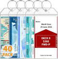 40 Pack Luggage Tags Travel Essentials & Cruise Essentials for NCL, Princess, Carnival, Royal Caribbean & Celebrity Cruise Ships by SEAVILIA