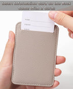 3 Pack Luggage Tags - Quick Install, Privacy Protection, Airplane Travel Essentials for Suitcases, Durable Leather - Lichee Beige