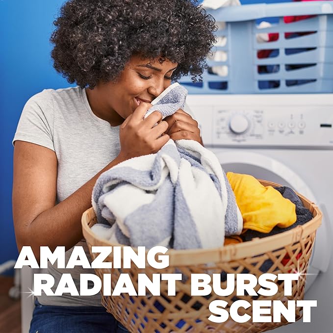 ARM & HAMMER Deep Clean Odor Formula Laundry Detergent Power Paks, Radiant Burst Scent, 32 Count, 32 Loads