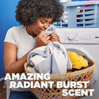 ARM & HAMMER Deep Clean Odor Formula Laundry Detergent Power Paks, Radiant Burst Scent, 32 Count, 32 Loads