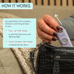 She’s Birdie 3.0 New Version – The Original Personal Safety Alarm for Women by Women–Loud Siren, Flash Light and Rechargeable Battery in a Variety of Colors (Metallic Indigo Blue)