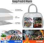 douyadady Lunch Bag Women/Men Lunch Box Women/Men (grey)