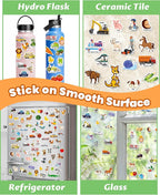 Walenced Reusable Sticker Book for Toddlers, Stickers for Kids, Toddler Sticker Book, Toddler Craft Activities, Toddler Travel Toys Boy Girl Birthday Gifts