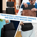 Foldable Travel Seat Cushion Portable Seat Cushion for Car Seat, Airplane, Bleacher, Camping, Office (15.7 * 11.8 * 3in)